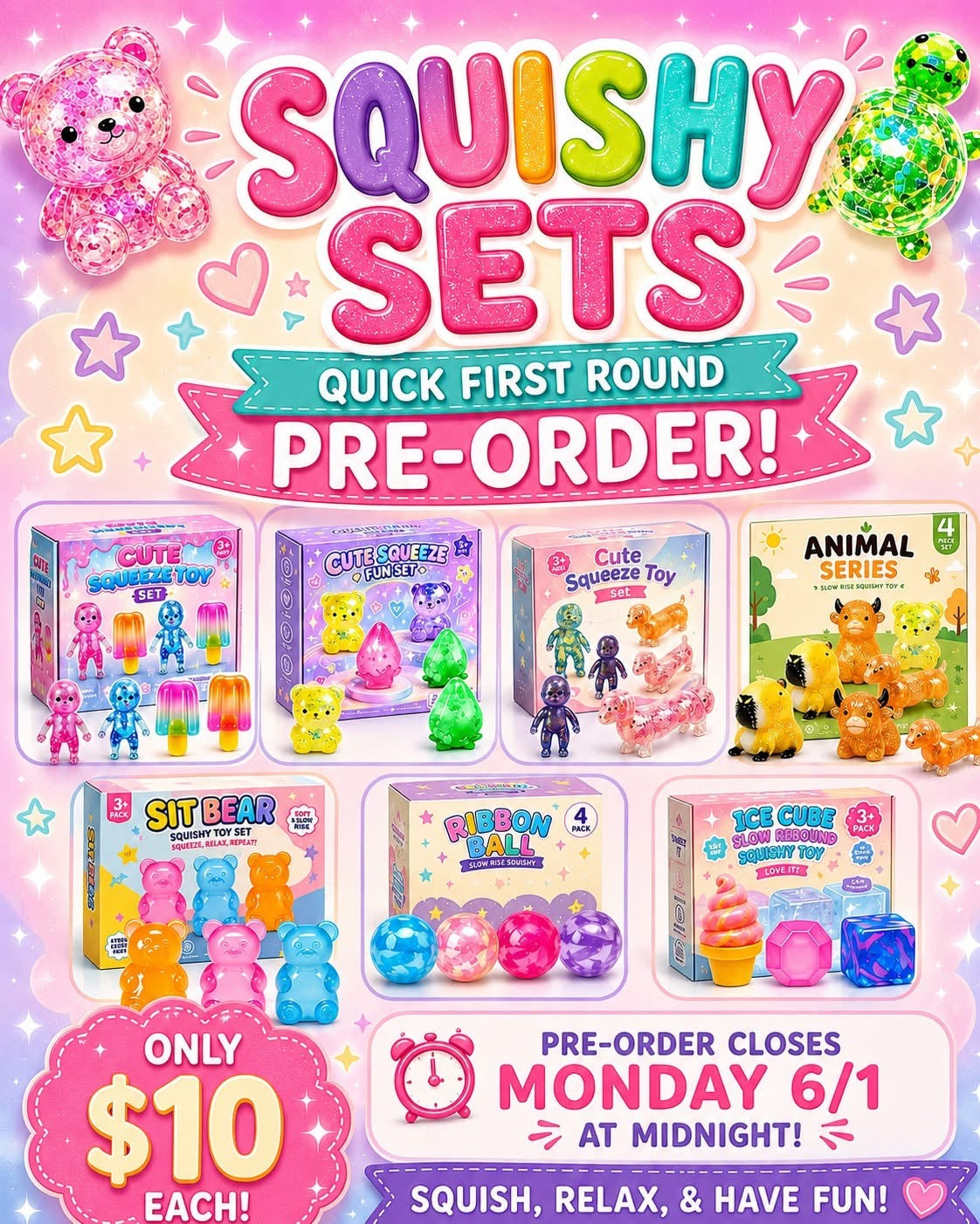 Squishy Boxed Sets (PREORDER)