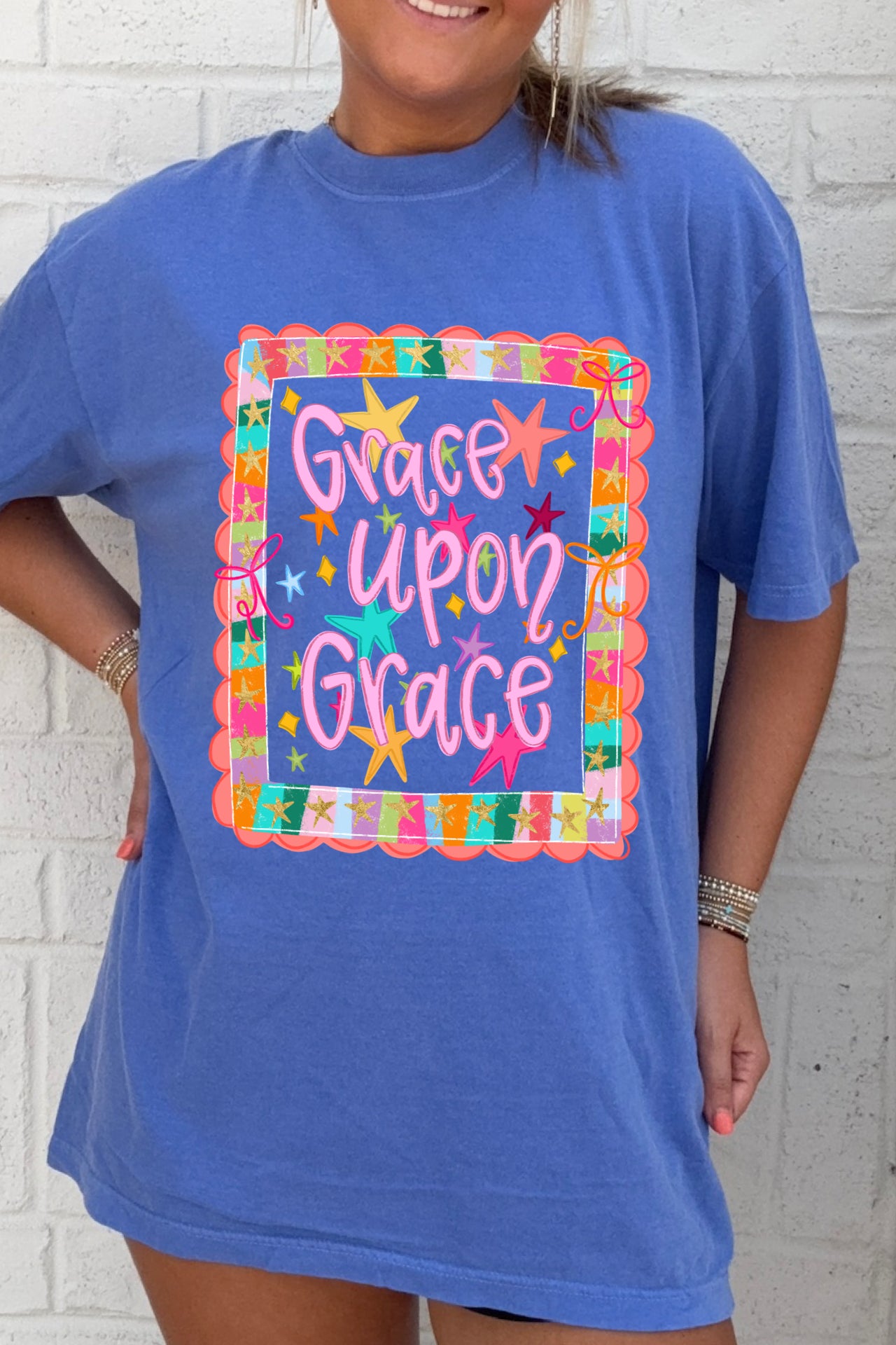 Grace Upon Grace Stars Tee