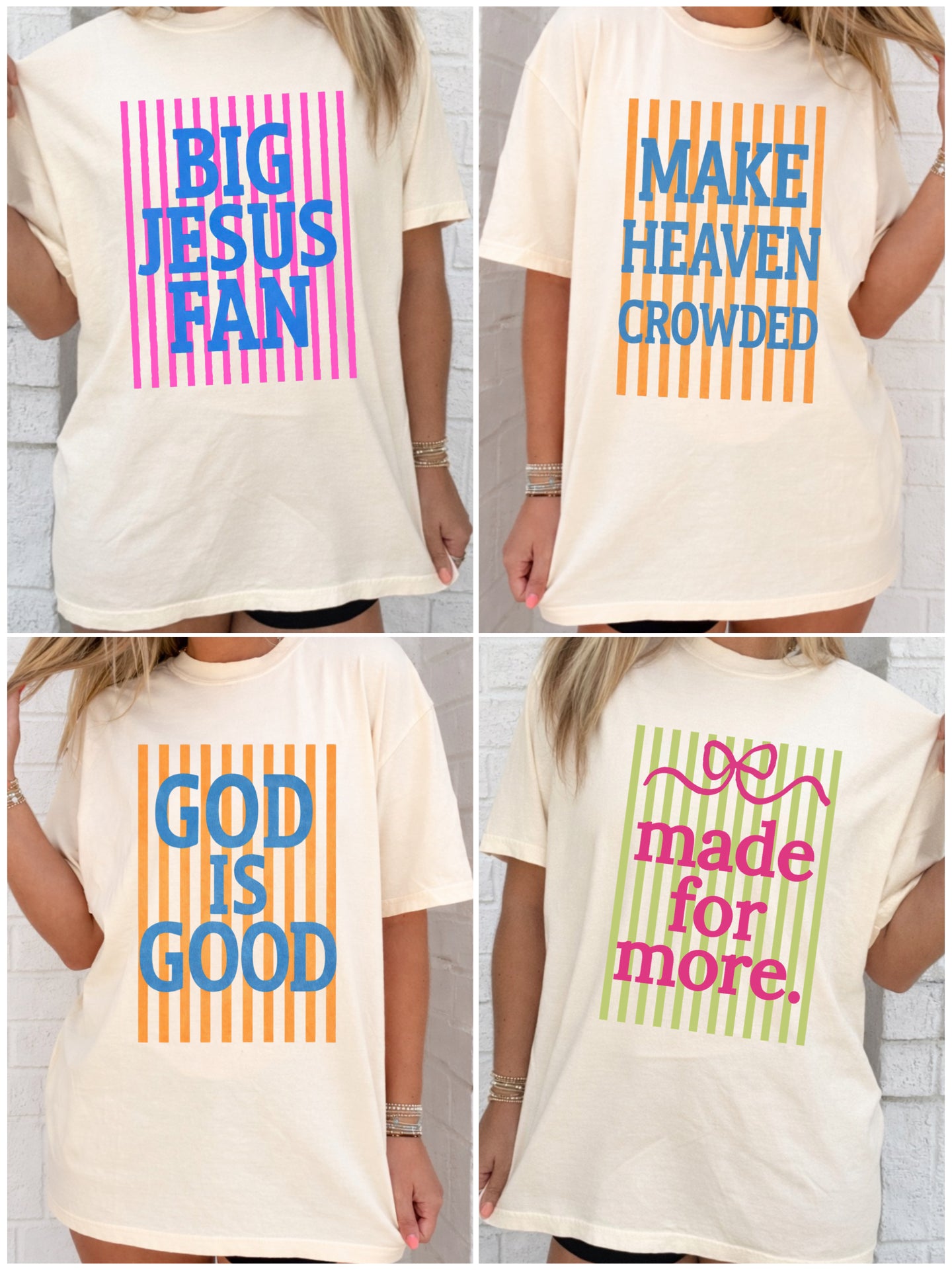 Striped Christian Tees
