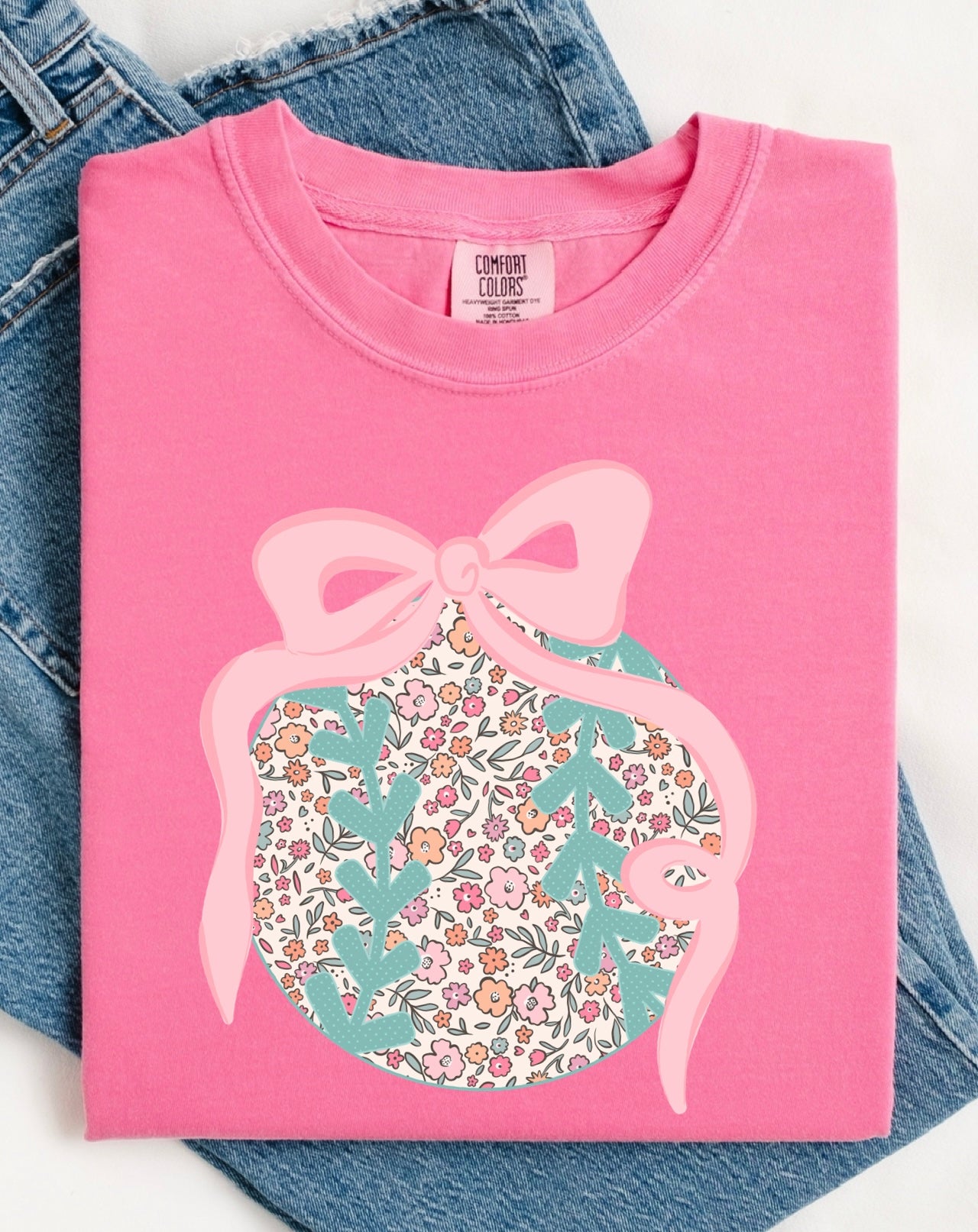 Pastel Floral Baseball / Softball Tees and Tanks