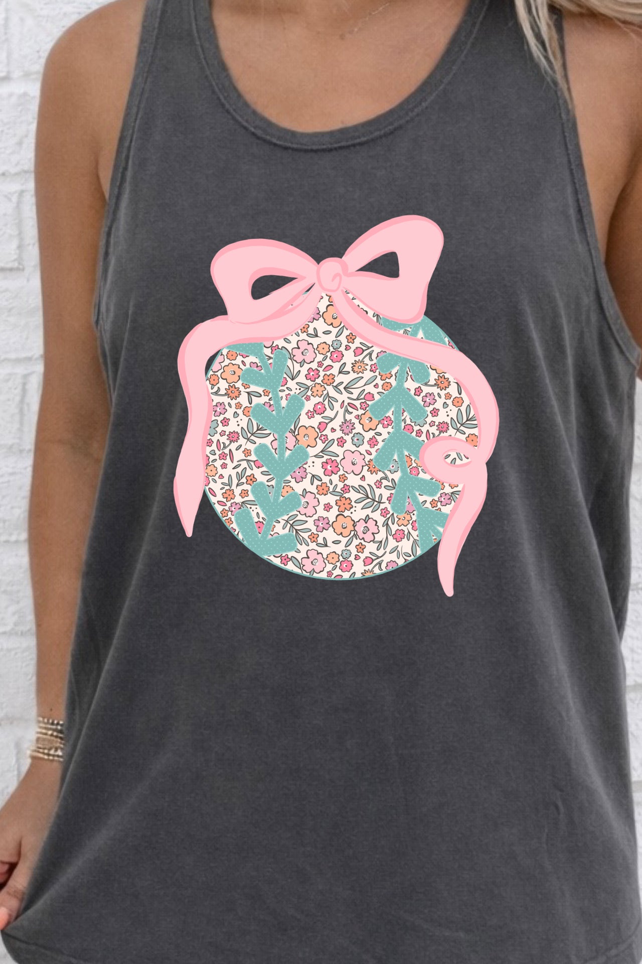 Pastel Floral Baseball / Softball Tees and Tanks