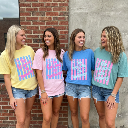 The Heavens are Roaring Striped Tee